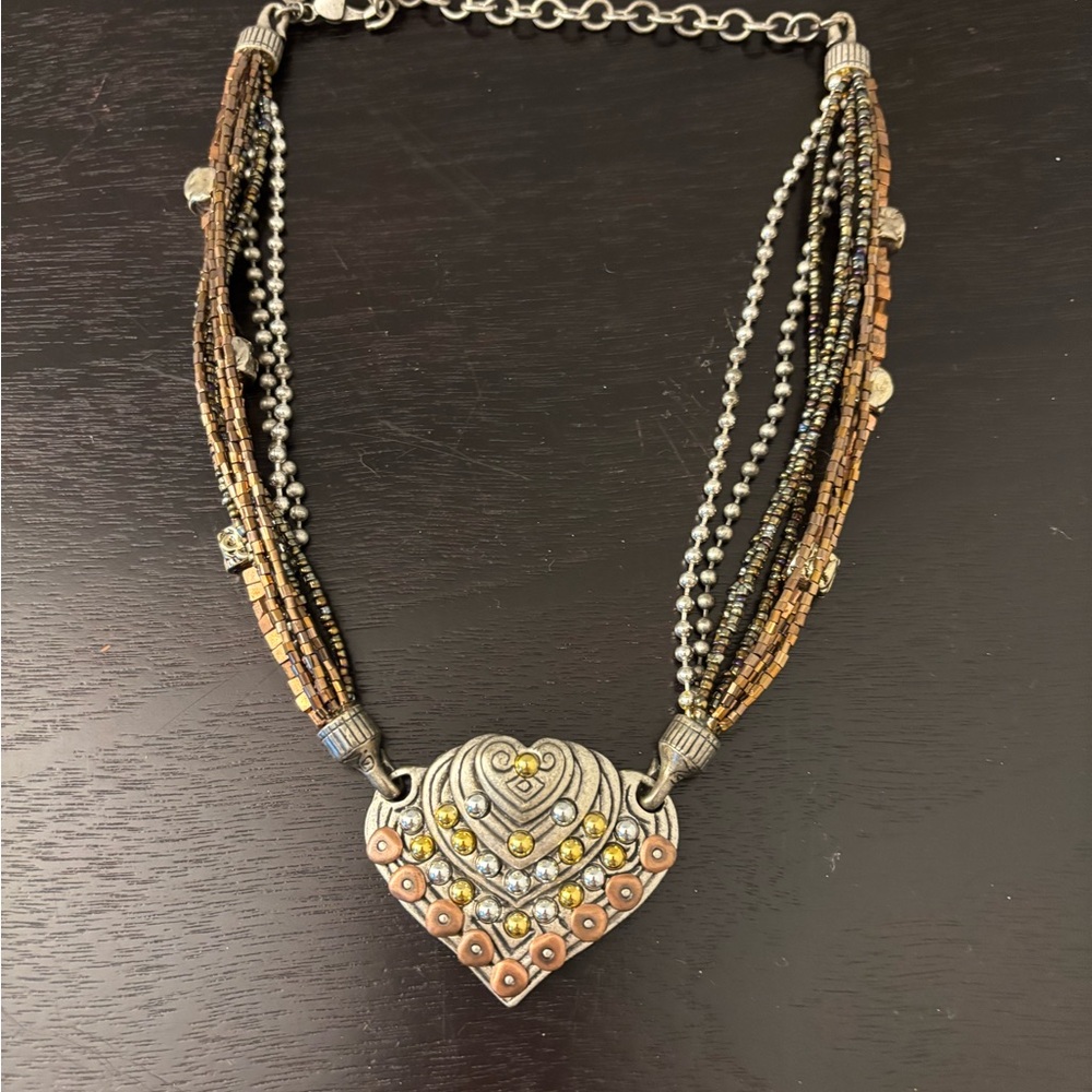 ❤️ Pendant Necklace with Beaded Strands